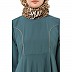Umbrella cut abaya with long cuff sleeves- Mist Blue